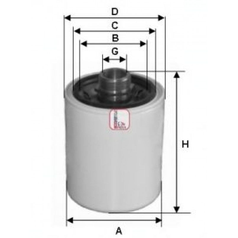 S 8029 RH SOFIMA Фільтр оливи